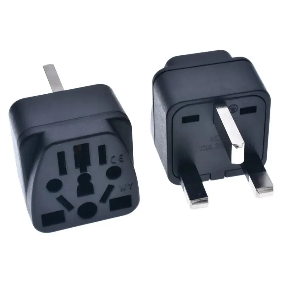 UK Plug Converter Adapter Type G Multi Outlet To Britain Malta Singapore Malaysia 13A Fused