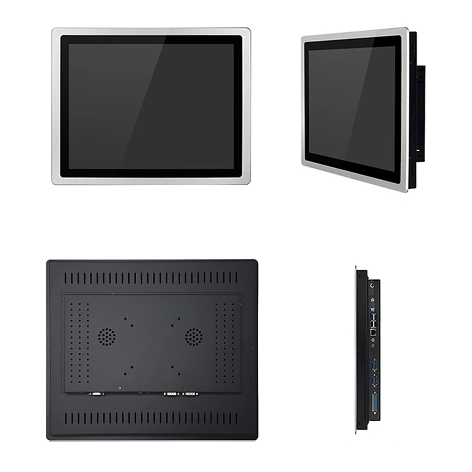 Mini computador industrial incorporado, PC tudo-em-um, painel com tela de toque capacitiva, Tablet PC para Win10 PRO, 1024*768, 12,1 polegadas