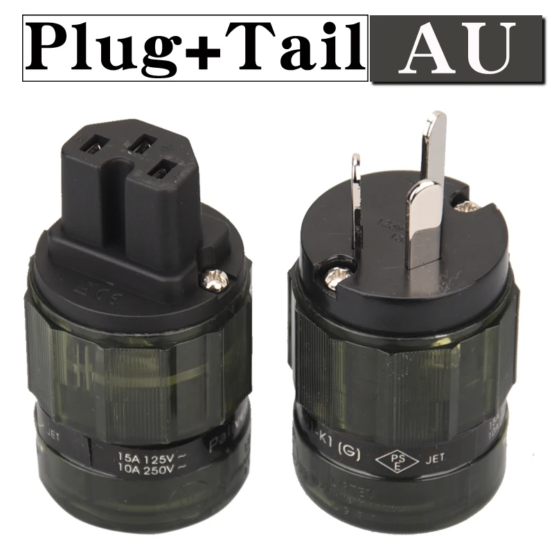 HIFIDIY LIVE EU/US/AU PURE ทองแดง Silver Plated Power Plug Connector สำหรับ HIFI เสียงสำหรับแหล่งจ่ายไฟสายไฟสีเขียว