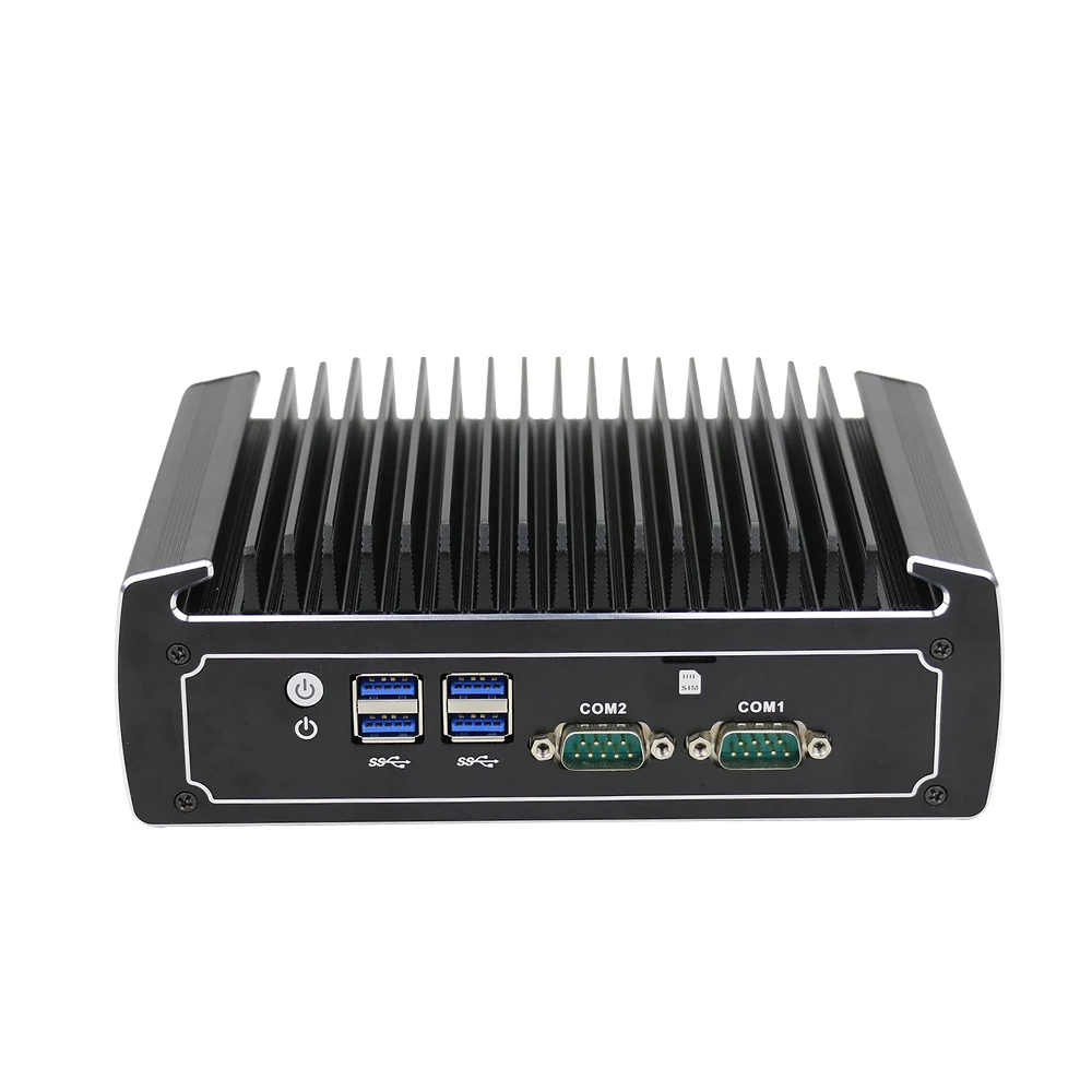 Partaker Quạt Không Cánh Mini Máy Tính 10th Gen Intel Core I3 10110U 4K Mini PC 2 Lan Barebone Máy Tính SIM khe Cắm Thẻ Windows 11