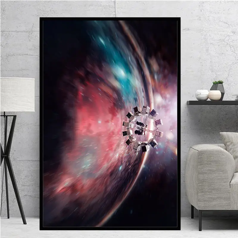 Interstellar Movie Canvas Painting Poster and Prints Wall Art Cuadros Home Decoration for Kids Room Bedroom Living Room Unframed