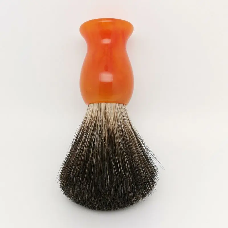 TEYO Black Badger Hair Shaving Brush For Double Edge Razor Shaving Cream