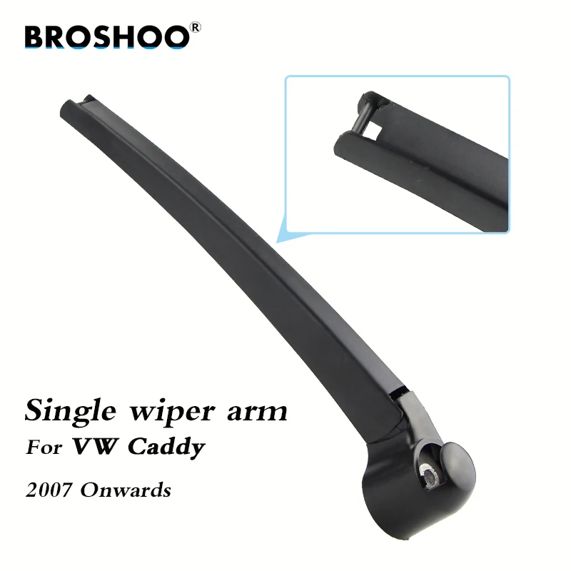 Braço traseiro do limpador do pára-brisas da lâmina de limpador do carro de broshoo para volkswagen caddy hatchback (2007-) 405mm, estilo do automóvel do pára-brisa