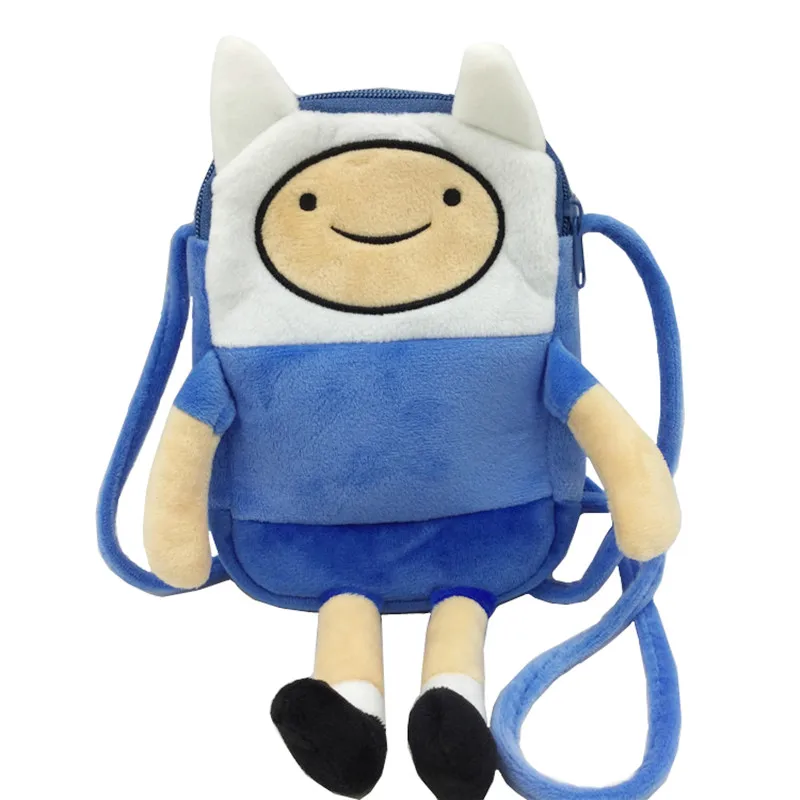 Cute Adventure Time Plush Crossbody Bags for Women Small Phone Bag Girls Kids Mini Shoulder Messenger Bag Coin Purse Wallets