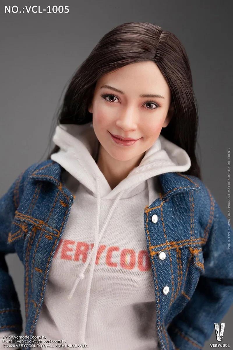 VERYCOOL FX10 1/6 Angelababy Head Sculpt Middle Bust Body 12 inch Female Soldier Action Figure Body Doll for Fans Collection