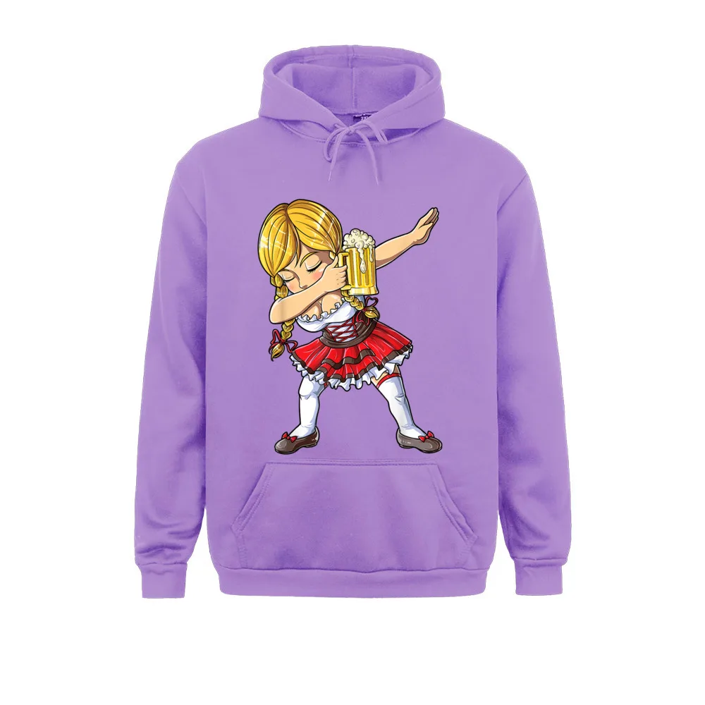 Funny Men Sweatshirts Dabbing German Girl Oktoberfest Women Dirndl Beer Hoodies Long Sleeve Hoods Simple Style