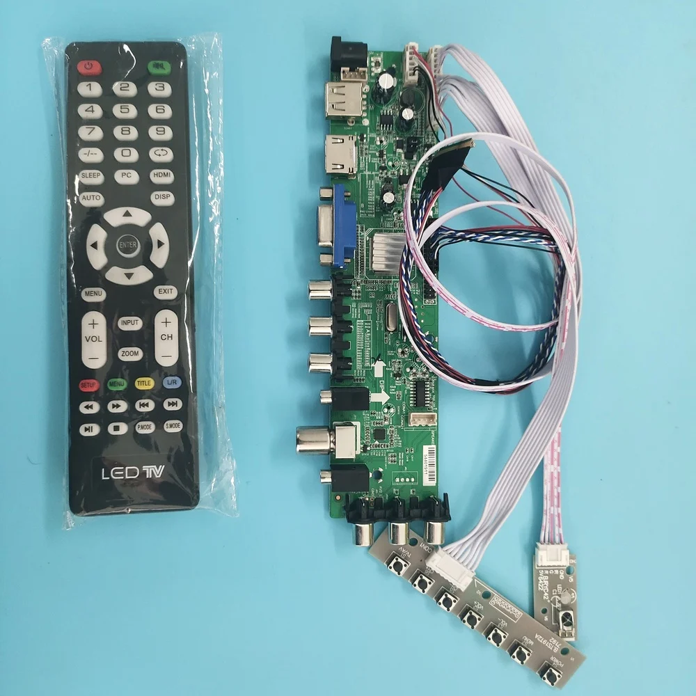 Kit for N140BGE-LB2 remote Controller board  3363 digital TV VGA USB HDMI AV LED 1366X768 40pin LVDS  DVB-T signal  panel Screen