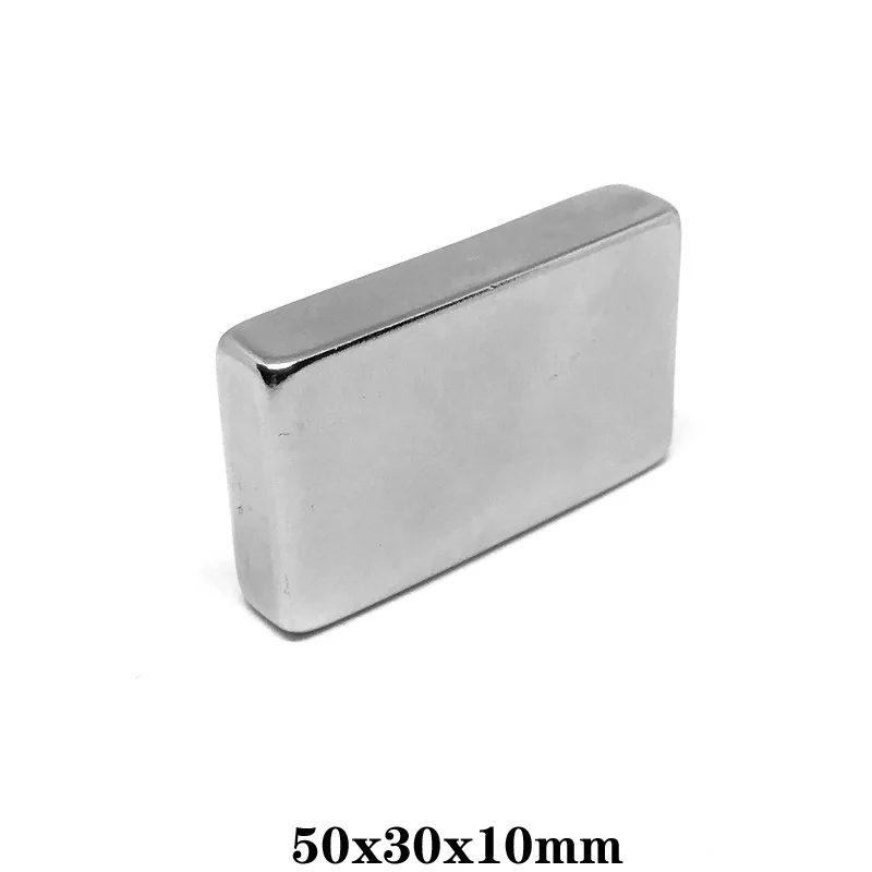 1/2/3/5PCS 50x30x10 Big Powerful Quadrate Magnets Permanent Magnet 50x30x10mm Super Powerful Neodymium Magnetic 50*30*10