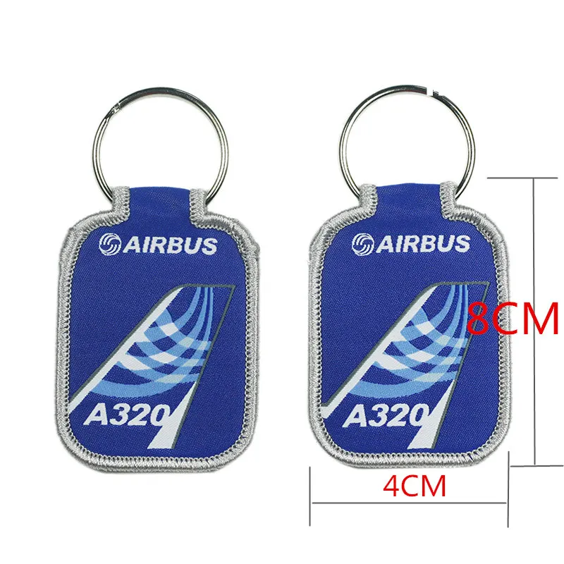 Airbus Logo Blue Air-tail Key Chain Keychain A320 A330 A340 A350 A380 Luggage Bag Tag Gift for Aviation Flight Crew Pilot