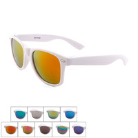 2021 Brand New white pc frame Glasses Men Women Glasses Sun Goggles Driving Eyewear reflective membrane Sunglasses