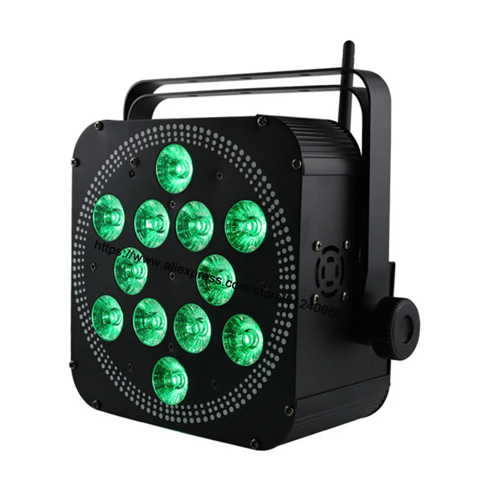 WIFI /DMX Control LED Uplighting 6X18W RGBWAUV 6IN1 LED Battry Par Light 6/10 DMX Channel Par LED For Christmas Wedding Disco DJ