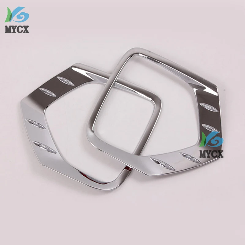 

For Hyundai Santafe Santa fe 2019 ABS Chrome Front Rear Foglight Fog Light Lamp Cover Trim Frame Sticker Exterior Accessories