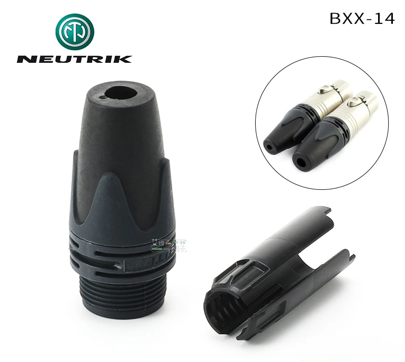 NEUTRIK BXX-14 cannon XLR connector Large bushing with chuck type strain relief 8.5mm