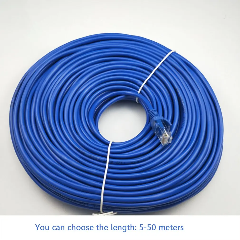 5/10/15/20/25/30/50 CAT5 100M RJ45 Ethernet Cables Connector Ethernet Internet Network Cable Cord Wire Line Blue Rj 45 Lan CAT5