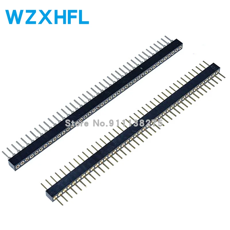 1.778mm Pitch 1.778 Single Row Male Female Round Pin Header 1*40P Breakaway PCB Board colour Connector Strip Pinheader 1x40