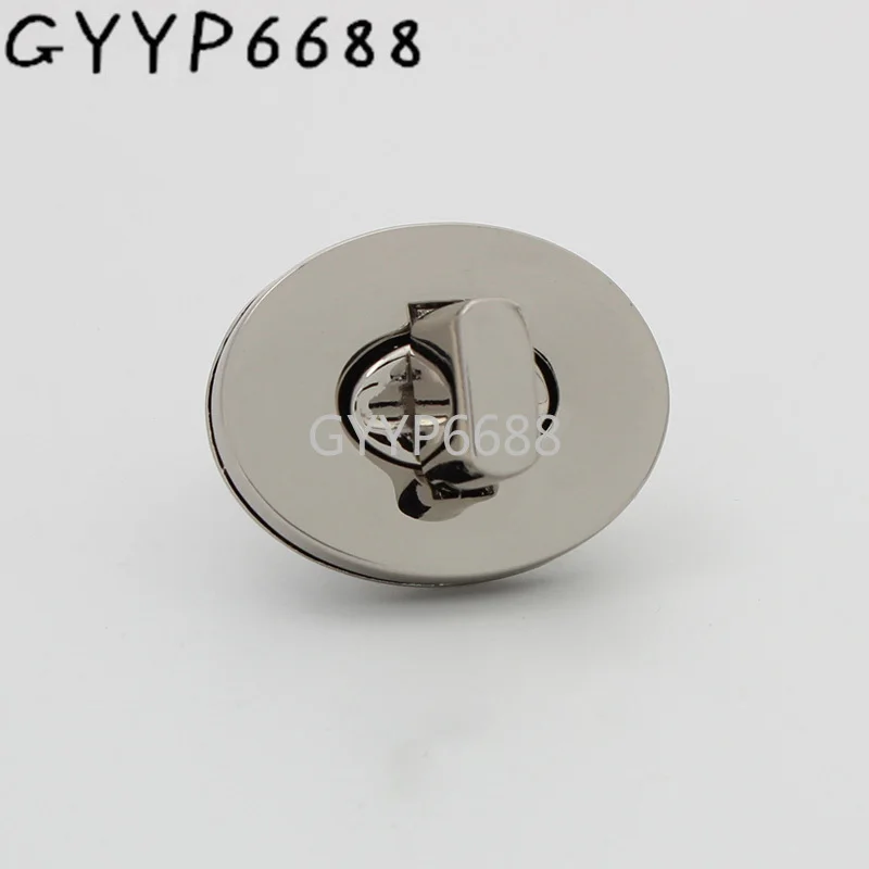 1-5sets 3 colors 31*24mm round shape metal turn lock for lady suitcase luggage polished alloy turn lock bag hardware