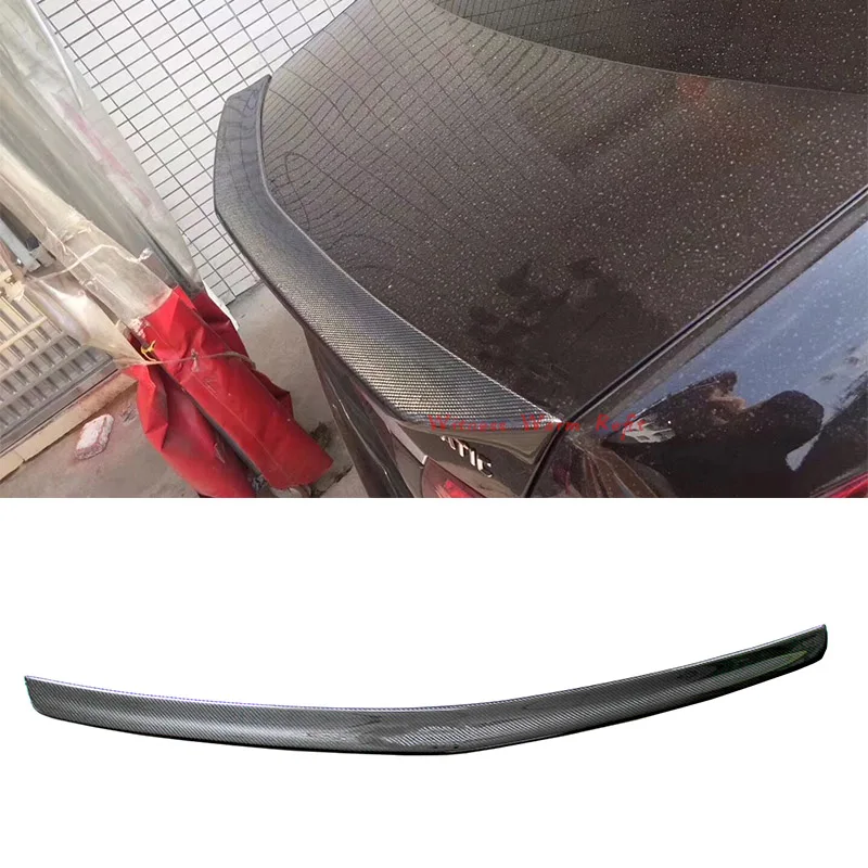 for Benz W212 E320l E260l E300l Spoiler Carbon Fiber Car Rear Wings Trunk Lip Spoiler for W212 4 Doors 10-16