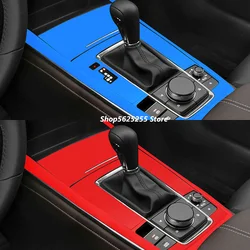 Car Sticker for Mazda 3 Axela 2020 2021 Accessories Gear Shift Frame Panel Protection Membrane Center Pillar Film Cover