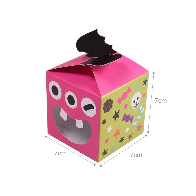 halloween paper box gift kraft goodies for gifts wrapping Monster baby shower party supplies decorations