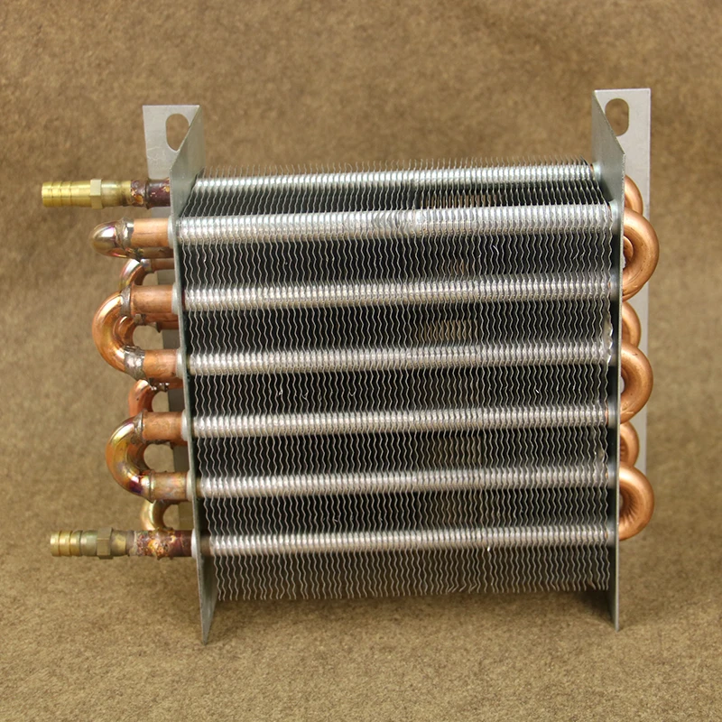 Refrigerator copper tube aluminum fin condenser freezer made of small non-shell radiator heat sink water cooling