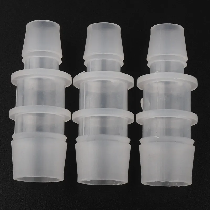 5pcs/lot 12.7-14.2mm PP Straight Reducing Connector Aquarium Tank Air Pump Aerator Fittings Garden Micro Irrigation Hose Joints