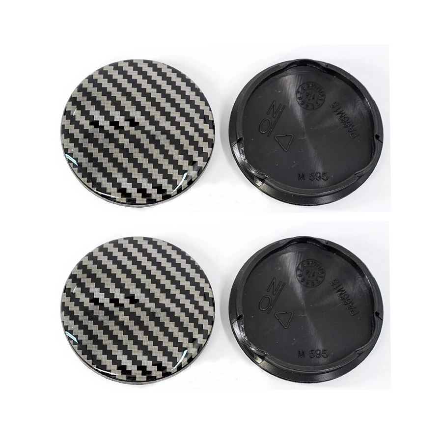 4pcs 55 mm for OZ Racing M582 of Carbon fiber color Alloy Wheel Center Caps Hub Rim Caps