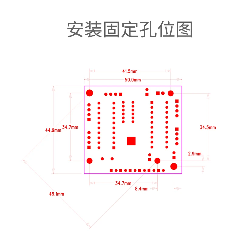 Mini Module de commutation à 5 ports, 50x45mm, Mini commutateur de réseau, carte mère PCB, Module d'extension de réseau intégré