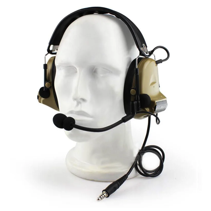 

Tactical Headset Hunting CS Militar Airsoft Comtac Headphone Chip Denoising Adapterization Headset III