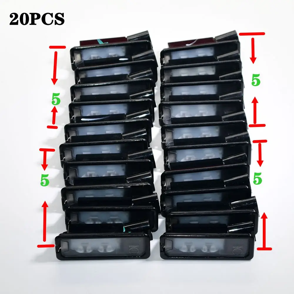 20 PCS LED License Plate Light Lamp 12V For VW Polo Golf MK7 Passat B6 3C 35D 943 021 A 35D943021A