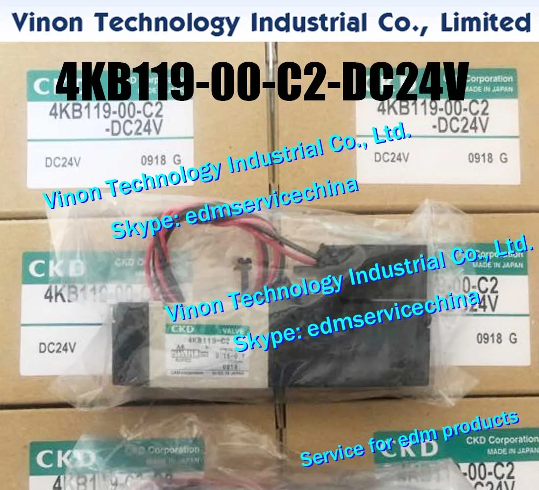 4KB119-00-C2-DC24V edm Solenoid Valve for Sodic k  AQ360LS,AQ560LS wire cut edm machines