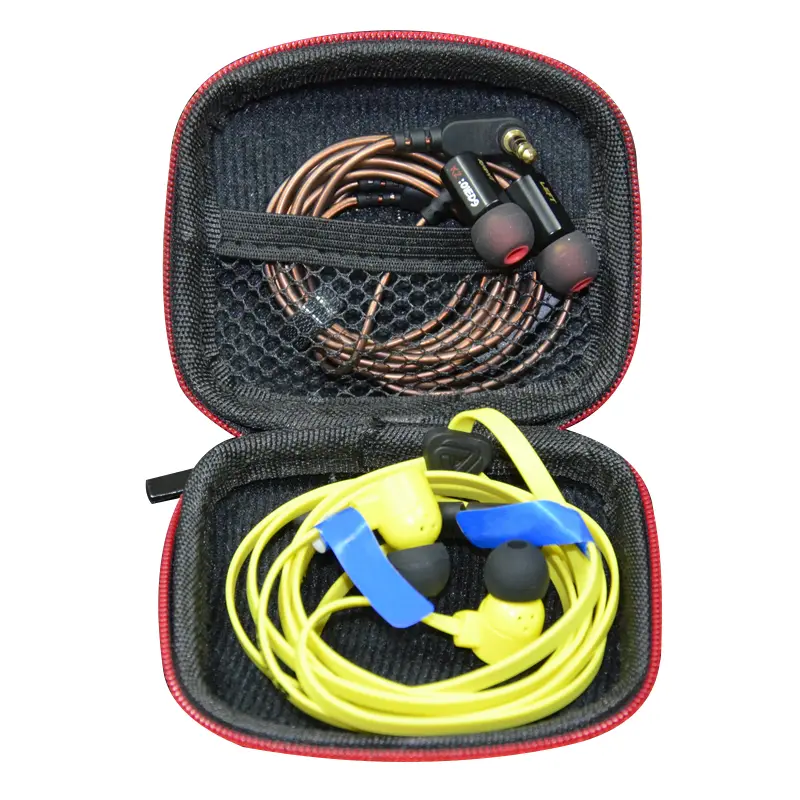 KZ Earphone Case EVA Zipper Case Bluetooth Headset Box Square Portable Compression Headset case For KZ ZAX ES4 ZSTX ZSR EDX ZST - 6