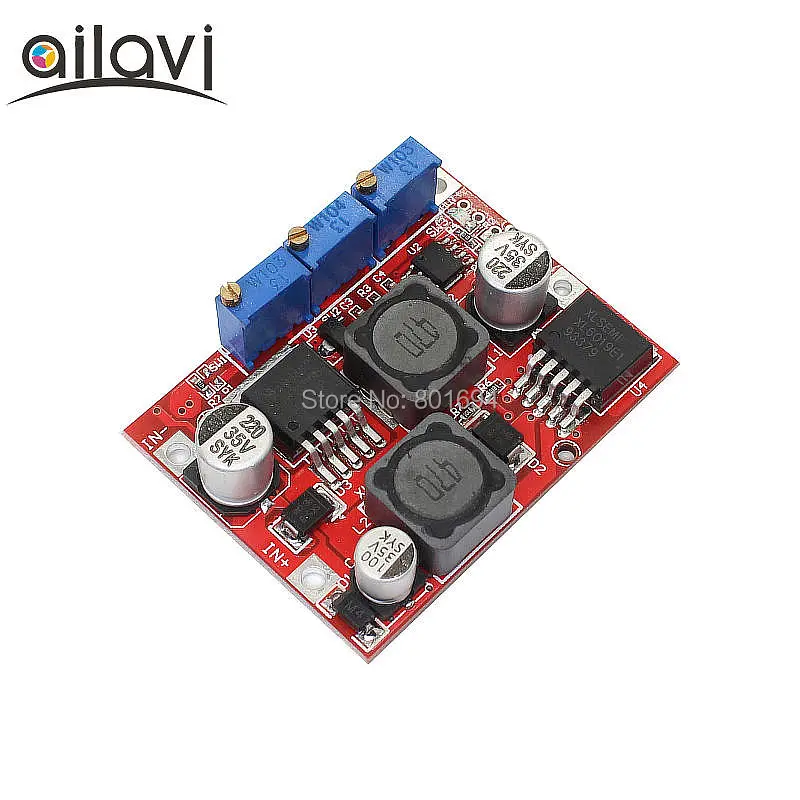 10 Pcs/Lot DC Auto Step-up Step-down adjustable Boost Buck Converter power supply module 4-35V to 1.25-25V 3A 15W LM2596 LM2577