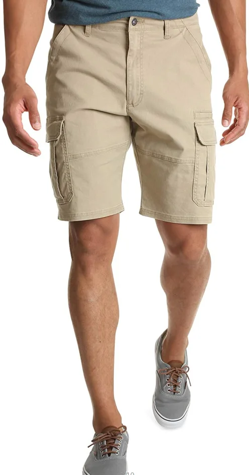 

Men's casual loose and comfortable shorts, classic mid-waist version, tooling style multi-pocket