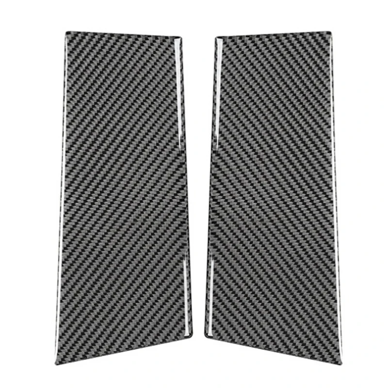 for Nissan 350Z 2003-2009 Carbon Fiber B Pillar Cover Sticker Window Goalpost Decorative Paste Car Accessories