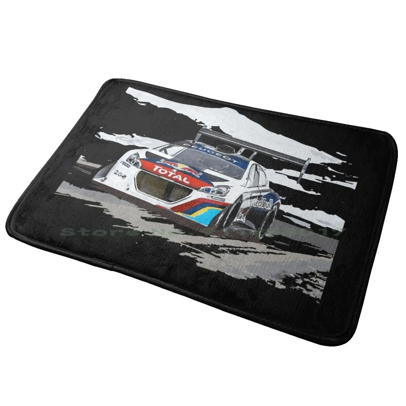 208 T16 Pikes Hill Climb Monster Sébastien Loeb Entrance Door Mat Bath Mat Rug Babycore Im Baby Kawaii Catgirl Nekogirl