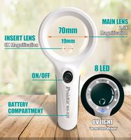 Proskit MA-029 handheld magnifying glass high-definition elderly reading clock factory maintenance LED light