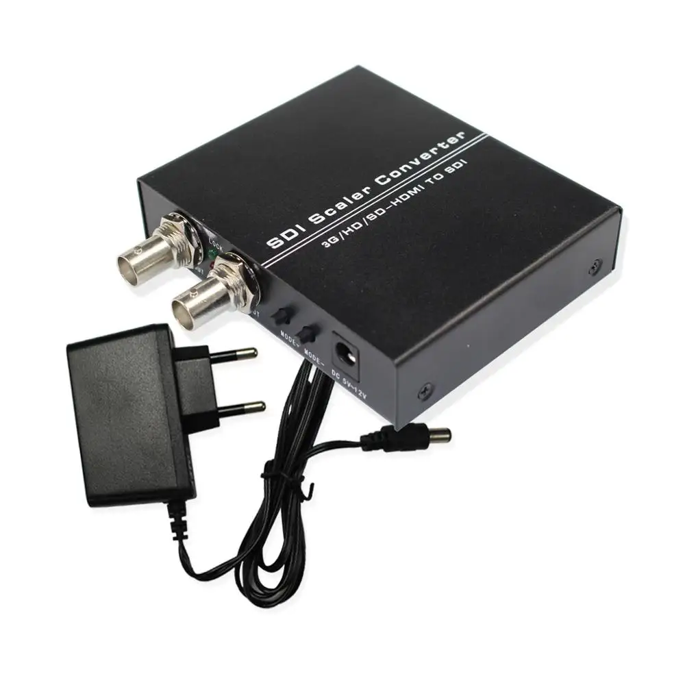 HDMI to Dual SDI scaler converter  with Power adapter Mini 3G HD SD-SDI Video Converter Adapter for tv cctv