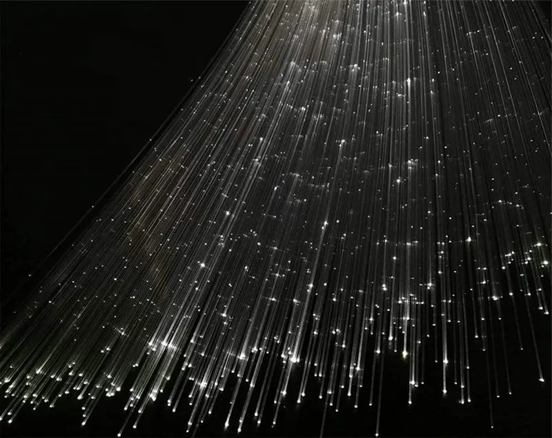 3M 0.75mm(D) PMMA Plastic Fiber Optic cable KIT Sparkle LED Side Pointed strands Curtain Hanging Home Lighting Decor-Flash point