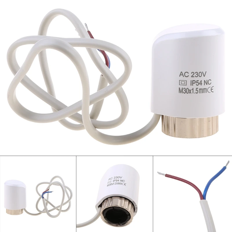 Ac 230V Nc Elektrische Thermische Actuator M30 * 1.5Mm Voor Thermostatische Radiator-Klep
