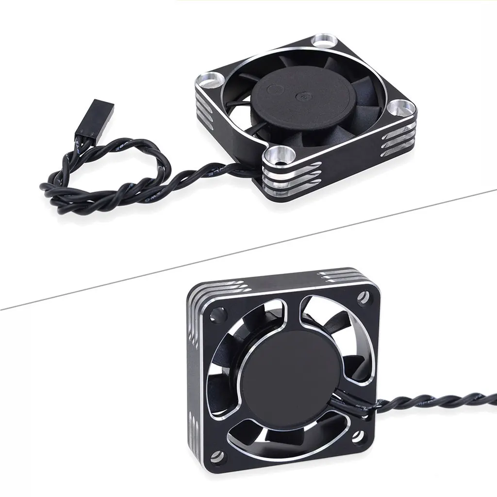 40x40mm 16000RPM Motor Cooling Fan Aluminum Fan w/ holder for 1/10 1/8 RC Car 4068 4082 4092 4074 4274 4268 Brushless Motor