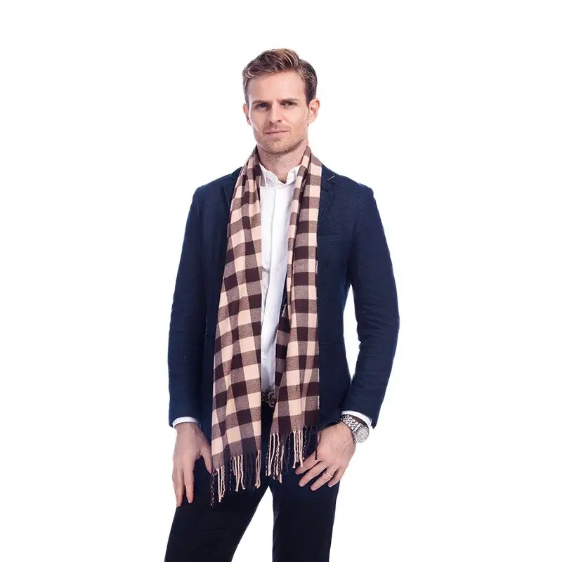 

Winter soft warm man scarf fashion Unisex scarfs classical tartan scarf warm cashmere scarves A3A17528