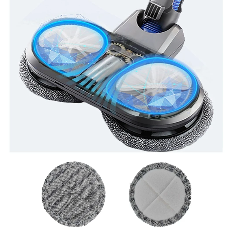 Mop elétrico tanque de água para dyson aspirador v7 v8 v10 v11 substituição elétrica mop cabeça escova com 6 esfregando almofadas