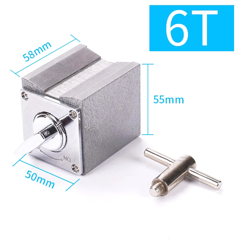 Metal Switch Magnetic Table Base 6T 8T 10T 12T V type Magnetic Base Dial Indicator Stand Base Magnet Seat Table Wire Cutting