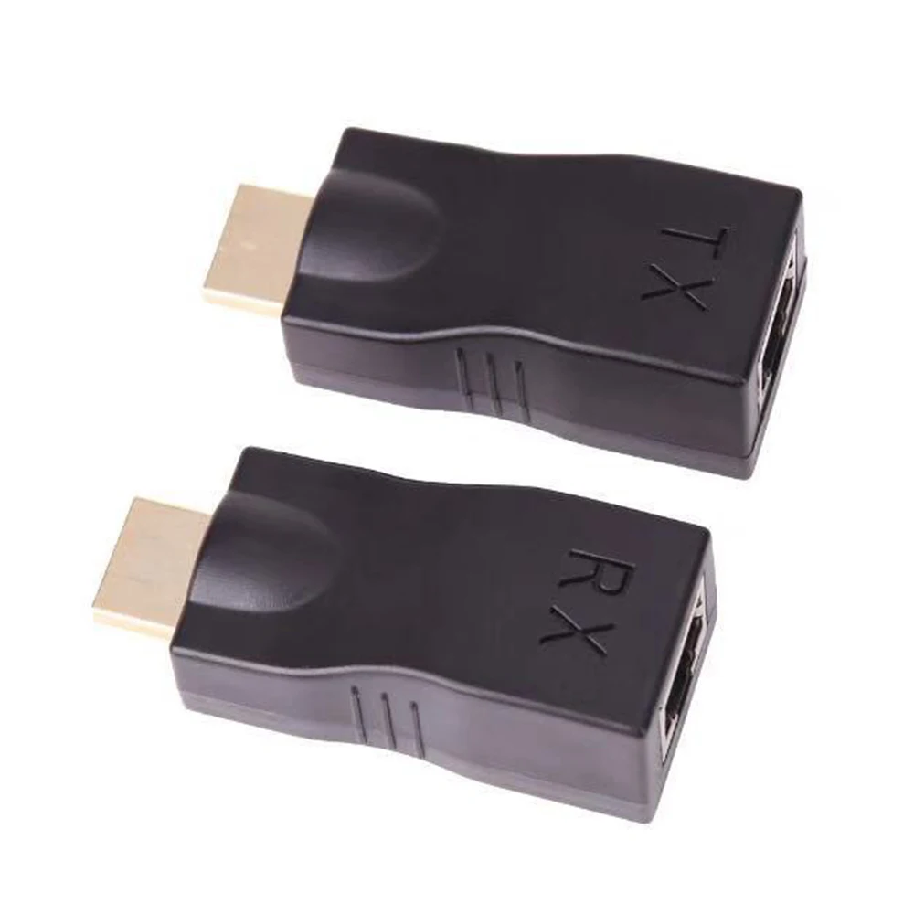 HDMI-совместимый удлинитель 4K RJ45 порты удлинитель локальной сети HDMI-совместимый до 30 м более CAT5e / 6 UTP LAN Ethernet-кабель