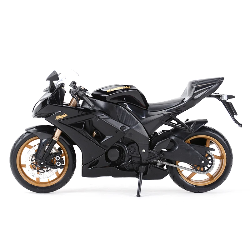 Maisto 1:12 Kawasaki Ninja ZX-10R Black Die Cast Vehicles Collectible Hobbies Motorcycle Model Toys