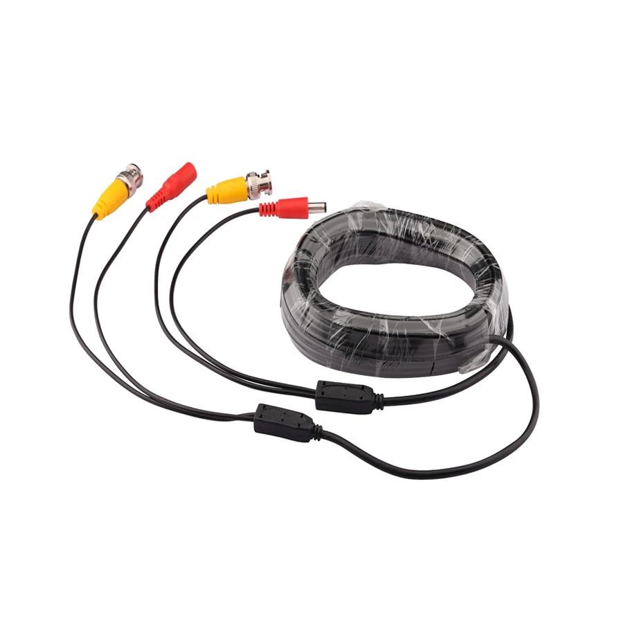 5/10/20/30M BNC+DC Connector 2 in 1 BNC AHD Camera CCTV Cable Coaxial Video Power Analog Camera Cables for AHD CCTV System
