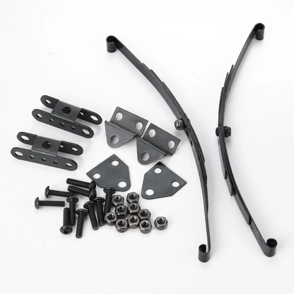 YEAHRUN 1/10 Rock Crawler Steel Leaf Spring Suspension Set for 1/10 D90 RC Crawler Car Upgrade Parts