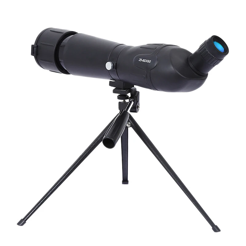 20-60x60 Spotting Scope with Tripod HD lll Night Version Optic BAK4 Prism Outdoor Camping Bird-watching Zoom Monocular Telescope