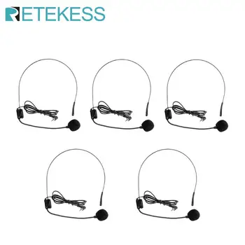 5pcs Mini headset microphone condenser MIC professional tour guide system wireless 14912a for voice amplifier speaker