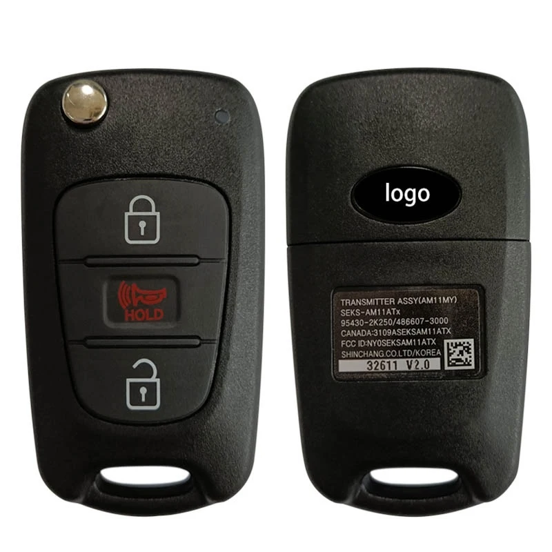 

CN051140 Original 3 Button Genuine Kia Soul 2010+ Flip Remote NY0SEKSAM11ATX 315MHz 95430-2K000 95430-2K250 95430-2K240